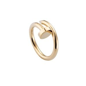 Generic Stainless Steel Screw Nail Ring in Gold